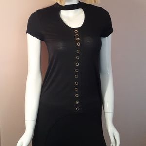 Black Shirt with open chest